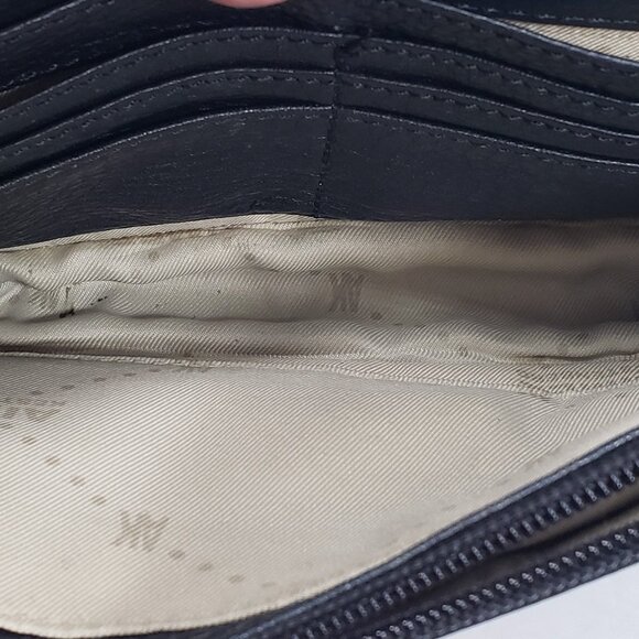 Aimee Kestenberg Crossbody Purse Bag Handbag Black Leather - Picture 8 of 11